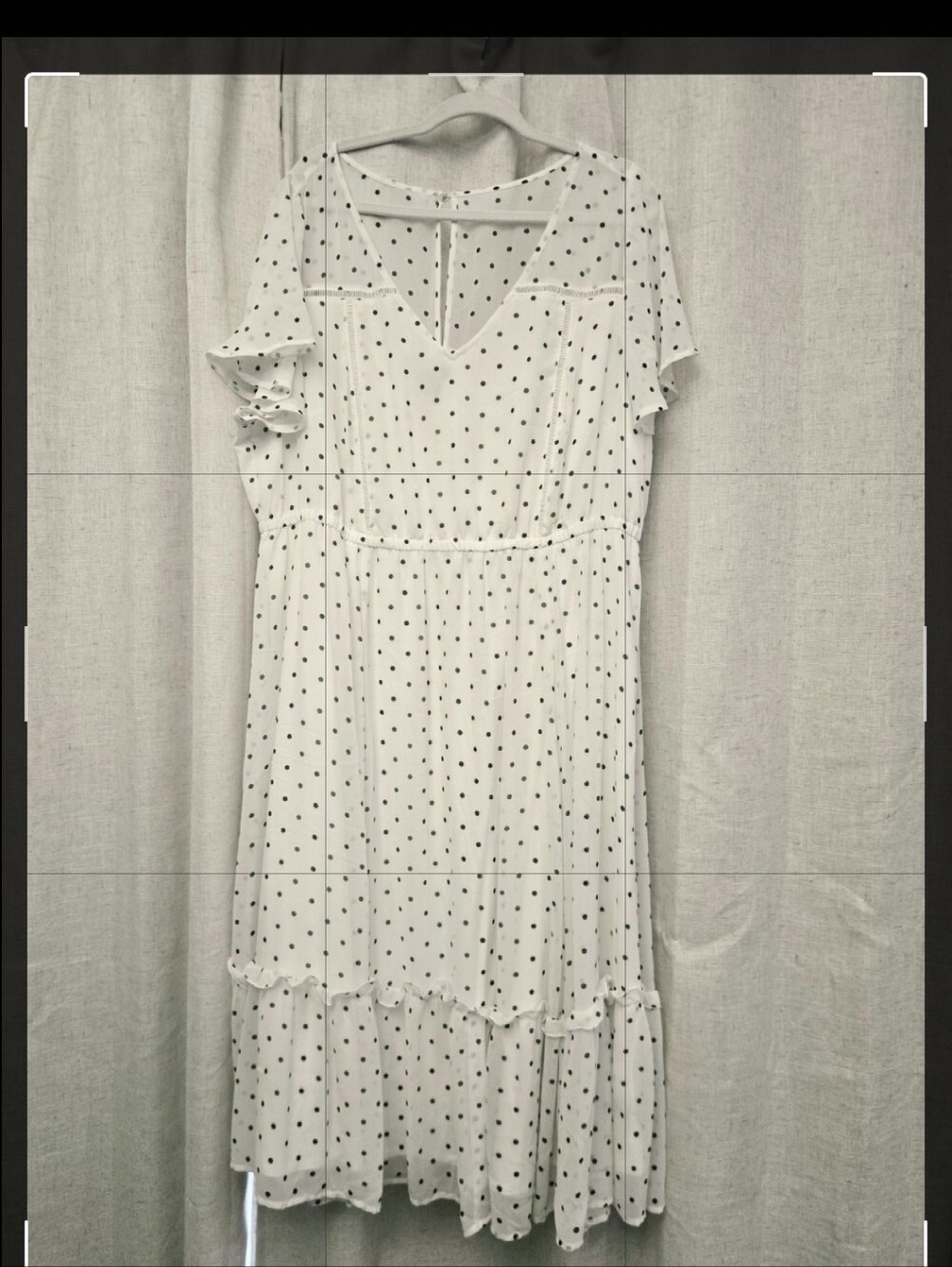 Torrid Plus Size Polka Dot Ruffle Midi Dress Size 3 / 3X